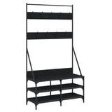 Vidaxx Kleiderständer mit Schuhablage 100x40x184 cm schwarz