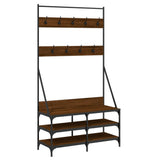 Vidaxx Kleiderständer mit Schuhablage 100x40x184 cm, Farbe Eiche braun