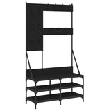 Vidaxx Kleiderständer mit Schuhablage 100x40x184 cm schwarz