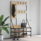 VidaXL Kleiderständer mit Schuhablage 100x40x184 cm Sonoma-Eiche-farbig