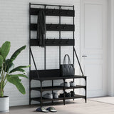 Vidaxx Kleiderständer mit Schuhablage 100x40x184 cm schwarz