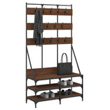 Vidaxx Kleiderständer mit Schuhablage 100x40x184 cm, Farbe Eiche braun