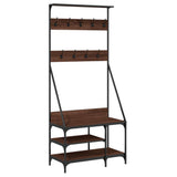 Vidaxx Kleiderständer mit Schuhablage 80x40x184 cm Farbe Eiche braun
