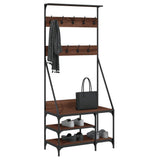 Vidaxx Kleiderständer mit Schuhablage 80x40x184 cm Farbe Eiche braun