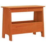 Vidaxl halbankje 60x28x45 cm massief grenenhout wasbruin