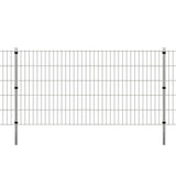 VidaXL Zaunpfosten 10 Stück 150 cm verzinkter Stahl silberfarben