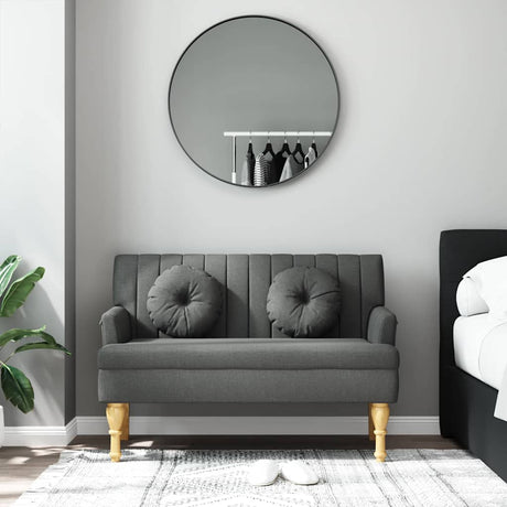 Vidaxl bankje met kussens 113x64,5x75,5 cm stof donkergrijs