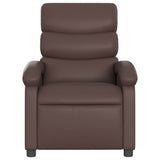 Vidaxl fauteuil verstelbaar kunstleer bruin