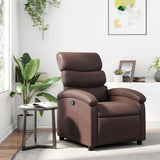Vidaxl fauteuil verstelbaar kunstleer bruin