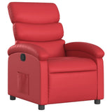 Vidaxl fauteuil verstelbaar kunstleer rood