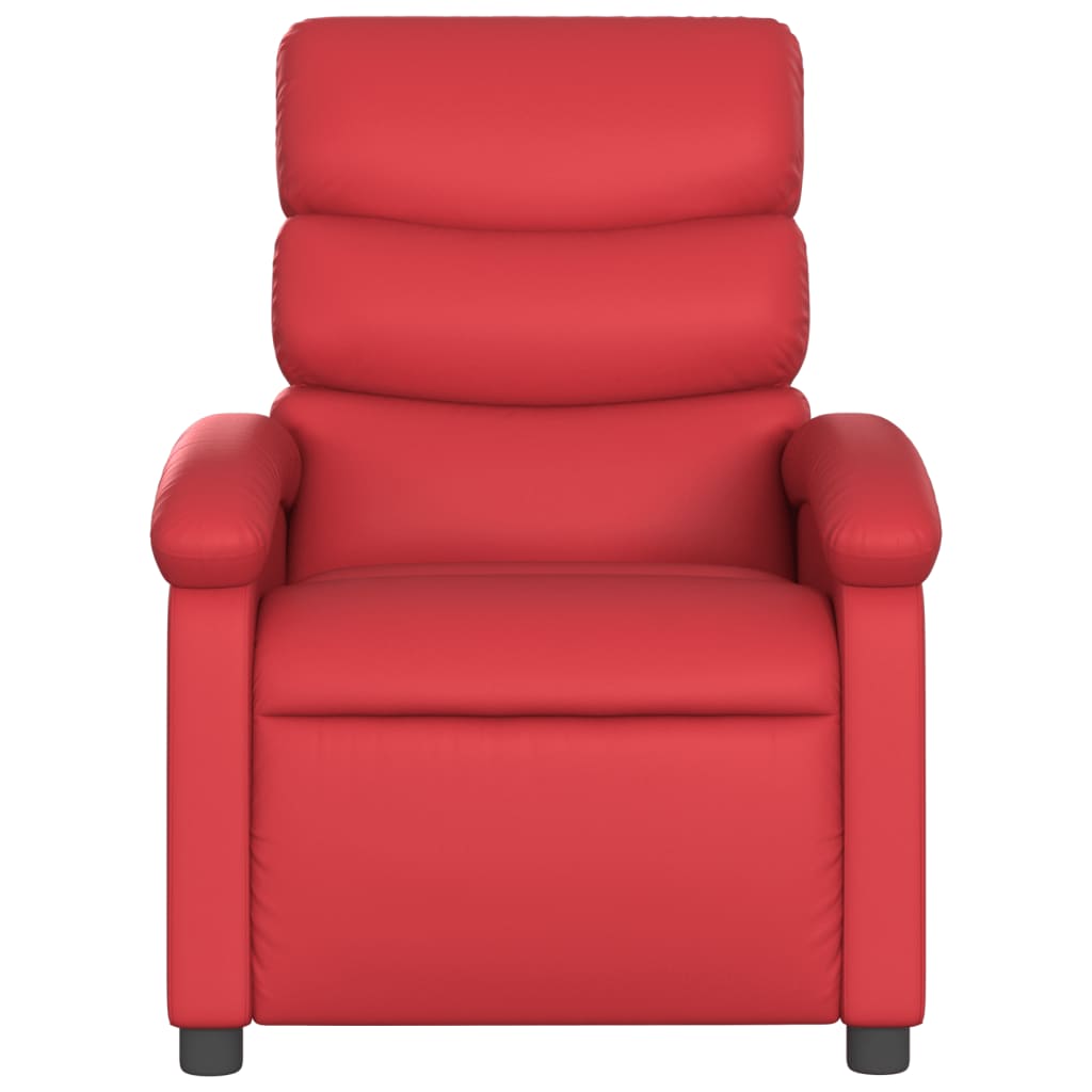 Vidaxl fauteuil verstelbaar kunstleer rood
