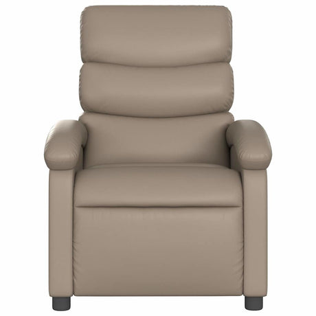 Vidaxl fauteuil verstelbaar kunstleer cappuccinokleurig