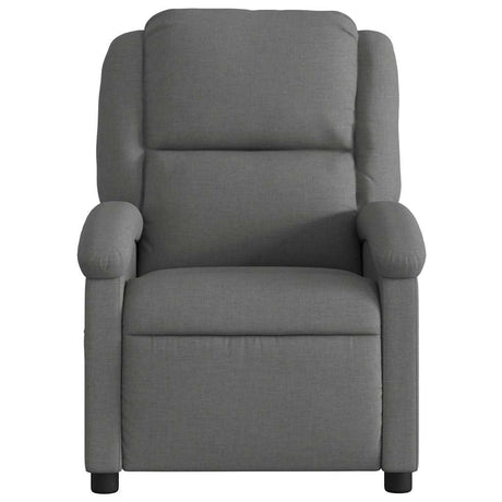 Vidaxl relaxfauteuil donkergrijze stof