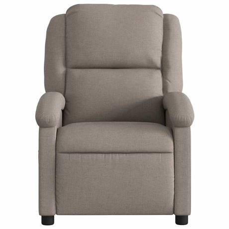 Vidaxl fauteuil verstelbaar stof taupe