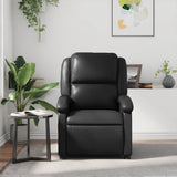 Vidaxl relaxfauteuil zwart kunstleer