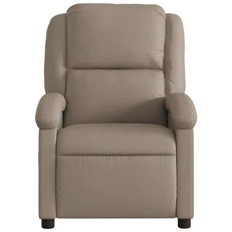 Vidaxl fauteuil verstelbaar kunstleer cappuccinokleurig