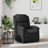 Vidaxl relaxfauteuil zwart echt leer