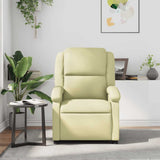 Vidaxl fauteuil echt leer crèmekleurig