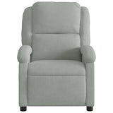 Vidaxl relaxfauteuil lichtgrijs fluweel