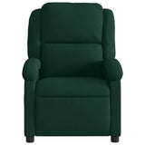 Vidaxl fauteuil verstelbaar fluweel donkergroen