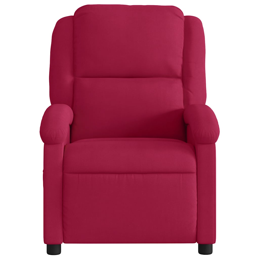 Vidaxl fauteuil verstelbaar fluweel wijnrood