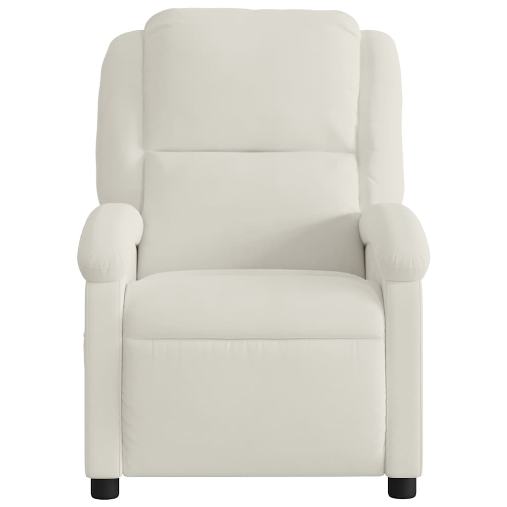 Vidaxl relaxfauteuil crème fluweel