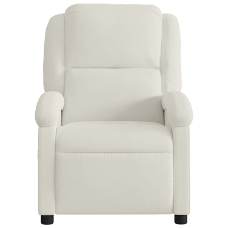 Vidaxl relaxfauteuil crème fluweel
