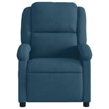 Vidaxl fauteuil verstelbaar fluweel blauw