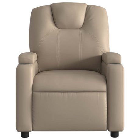 Vidaxl fauteuil verstelbaar kunstleer cappuccinokleurig