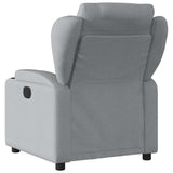 Vidaxl fauteuil verstelbaar stof lichtgrijs