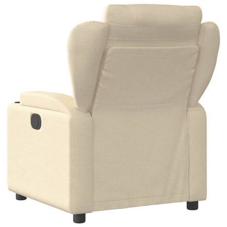 Vidaxl relaxfauteuil crème stof
