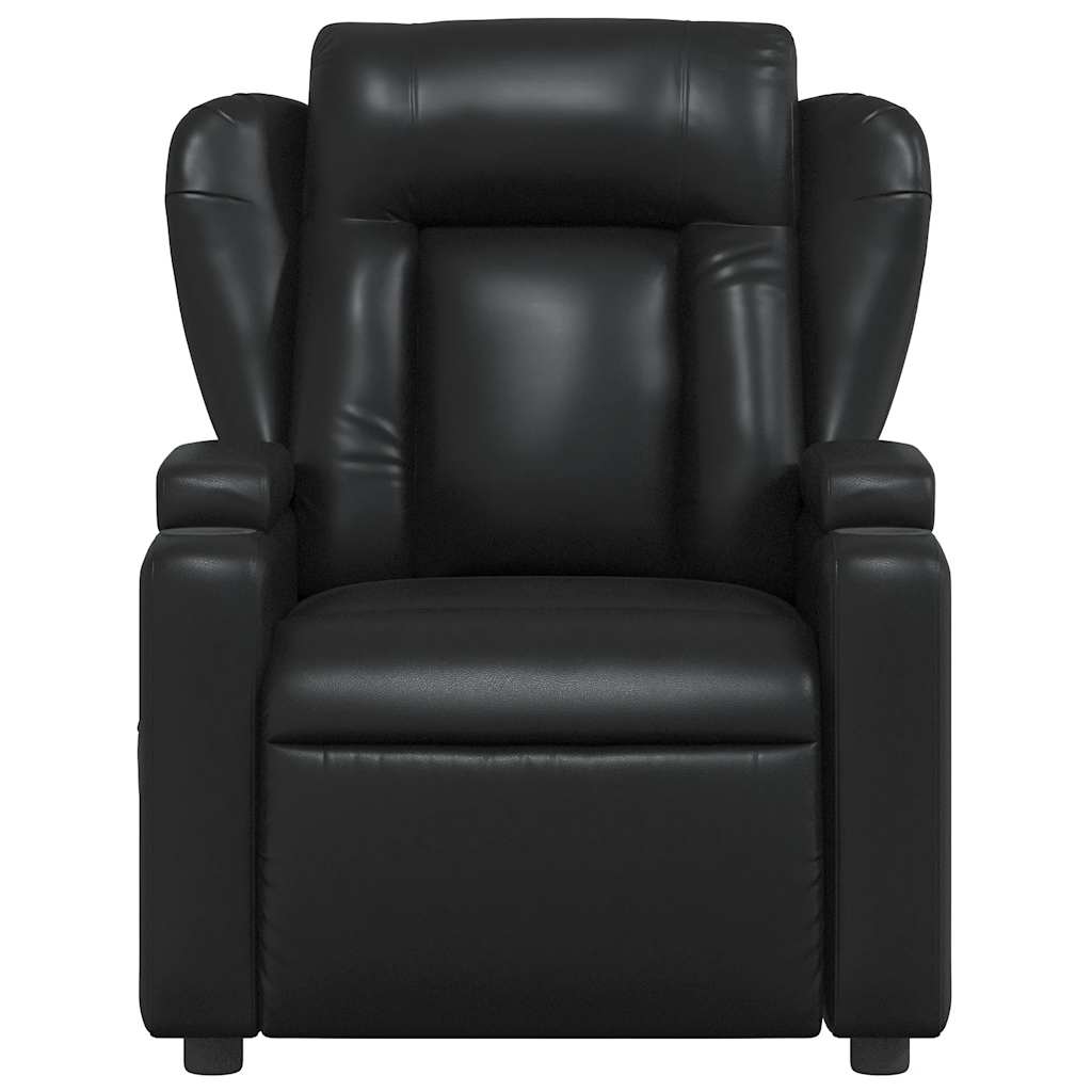 Vidaxl relaxfauteuil zwart kunstleer