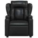 Vidaxl relaxfauteuil zwart kunstleer