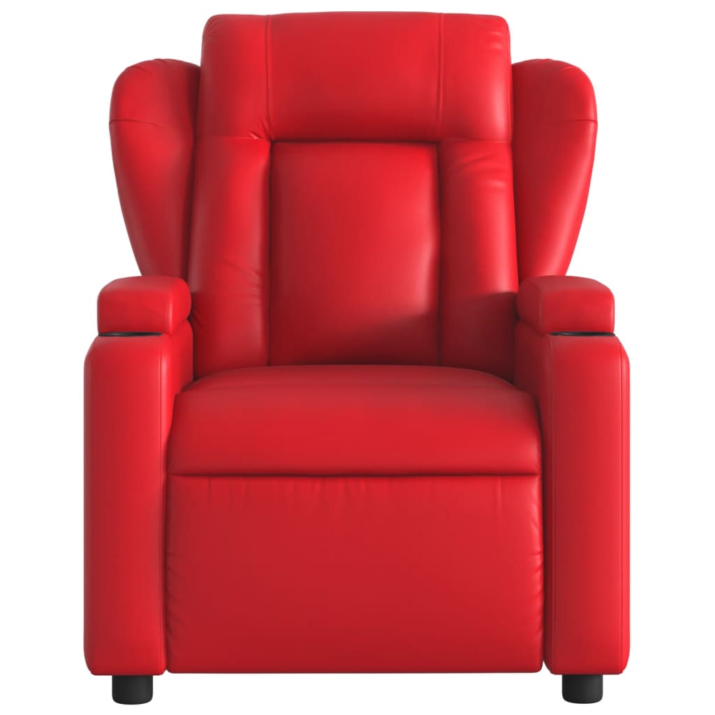 Vidaxl fauteuil verstelbaar kunstleer rood