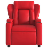 Vidaxl fauteuil verstelbaar kunstleer rood
