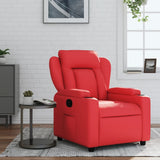 Vidaxl fauteuil verstelbaar kunstleer rood
