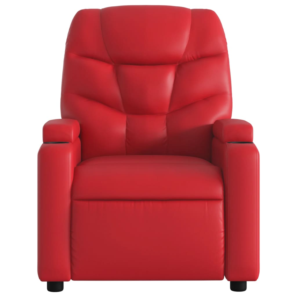 Vidaxl fauteuil verstelbaar kunstleer rood