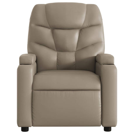 Vidaxl fauteuil verstelbaar kunstleer cappuccinokleurig