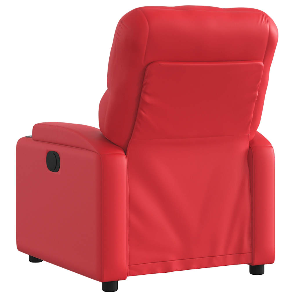 Vidaxl fauteuil verstelbaar kunstleer rood