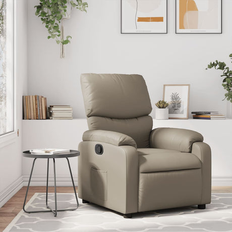 Vidaxl fauteuil verstelbaar kunstleer cappuccinokleurig