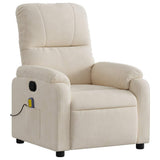 Vidaxl massagestoel microvezelstof beige