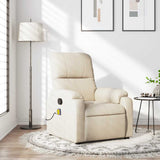 Vidaxl massagestoel microvezelstof beige