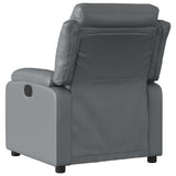 Vidaxl fauteuil verstelbaar kunstleer grijs