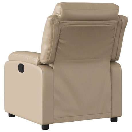 Vidaxl fauteuil verstelbaar kunstleer cappuccinokleurig