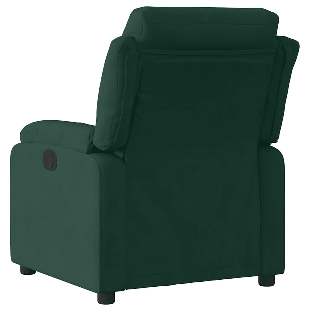 Vidaxl fauteuil verstelbaar fluweel donkergroen