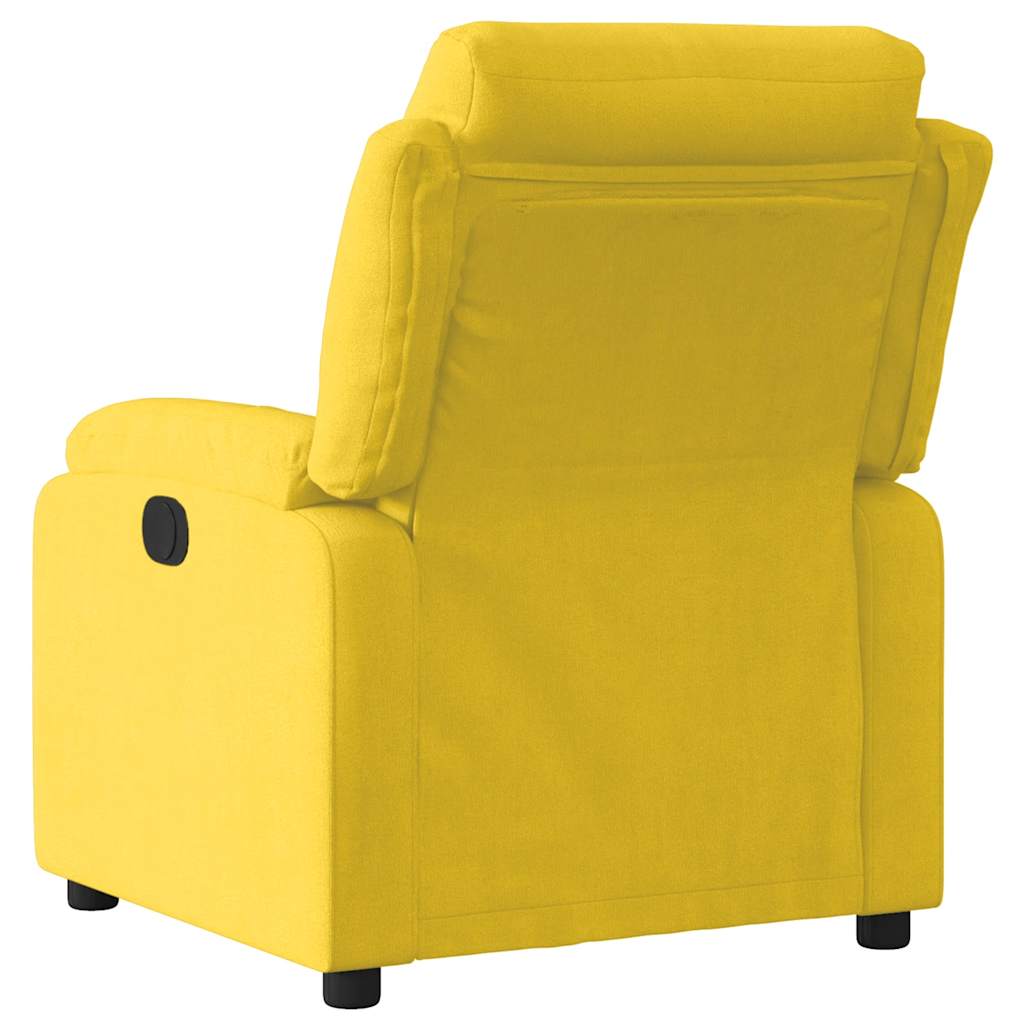 Vidaxl fauteuil verstelbaar fluweel geel