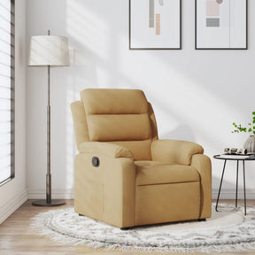 Vidaxl fauteuil verstelbaar fluweel bruin
