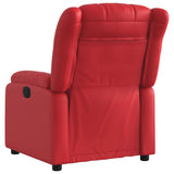 Vidaxl fauteuil verstelbaar kunstleer rood