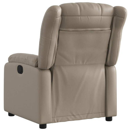 Vidaxl fauteuil verstelbaar kunstleer cappuccinokleurig