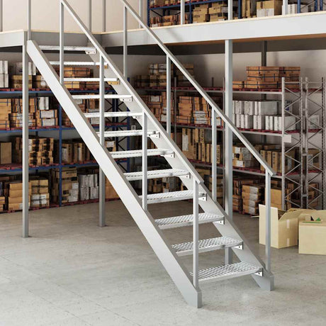VIDAXL STEP STEP GRID 70x24x7 cm verzinkter Stahl